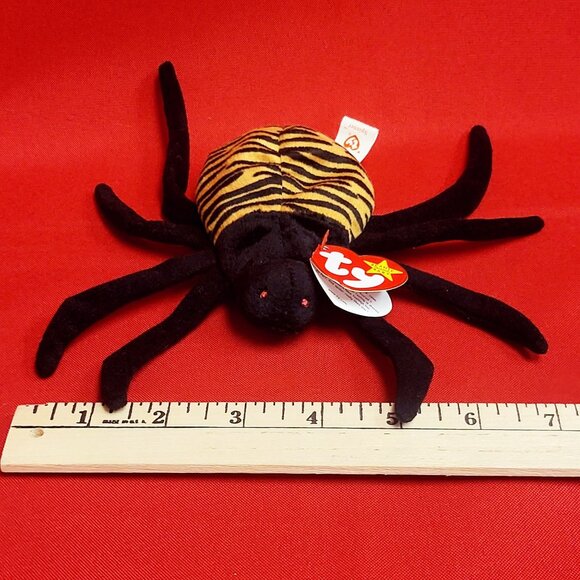 Ty Beanie Babies Spinner The Spider 1997 Plush Stuffed Animal - Picture 8 of 10